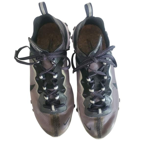 NIKE React Element 87 Black Anthracite/Gray Walking Performance Sneakers W7.5 M6 - Picture 10 of 12